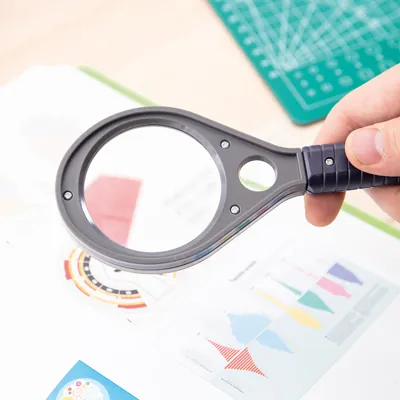 Loupe de bureau - Noir - ø 55 cm - Ergonomie bureautique -1