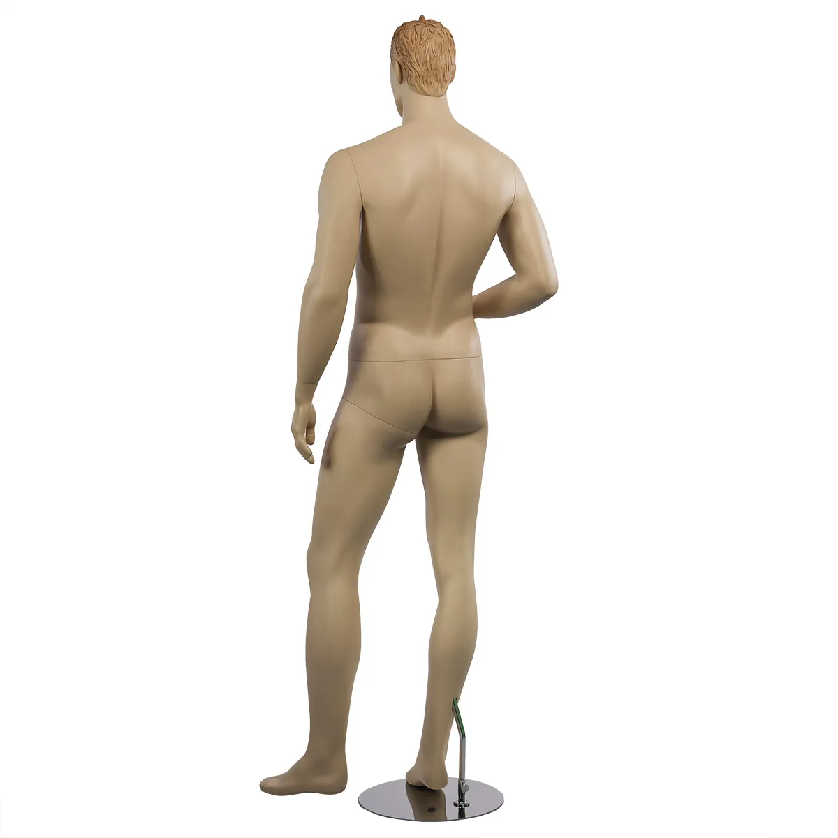 Mannequin homme cheveux sculptés roux H 186 cm Fibre de verre - Chair - Mannequins cheveux sculptés-2