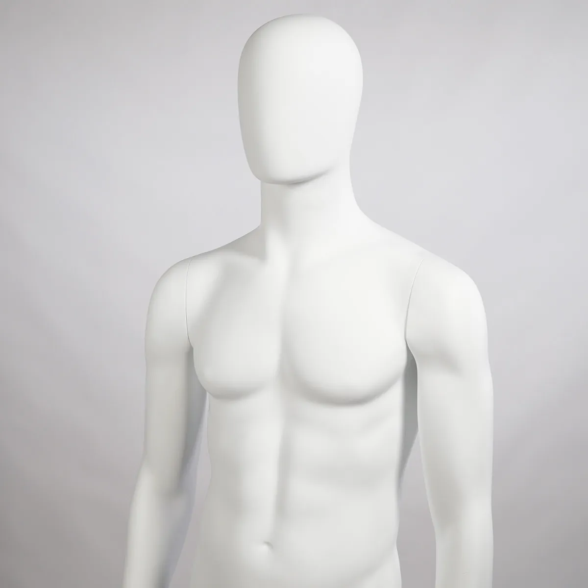 Mannequin homme, finition mate H 184 cm Fibre de verre - Blanc mat - Mannequins abstraits-3