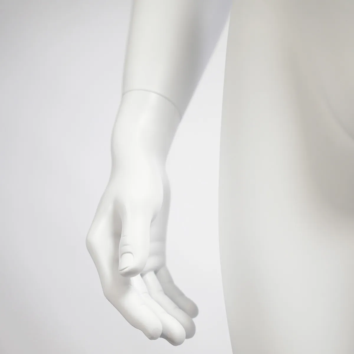 Mannequin homme, finition mate H 184 cm Fibre de verre - Blanc mat - Mannequins abstraits-4