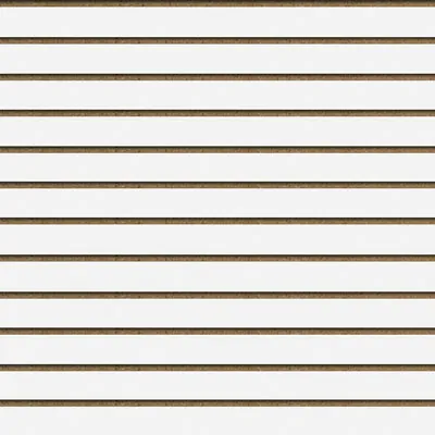 Panneaux rainurés Blanc Craie, entraxe 10 cm - Panneaux rainurés