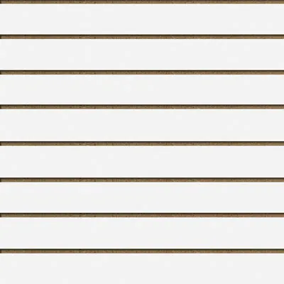 Panneaux rainurés Blanc Craie, entraxe 15 cm - Panneaux rainurés