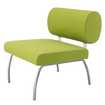 Siège d'accueil design retro vert anis Welcome 1 place 76 x 77 x 61 cm - Fauteuils et poufs