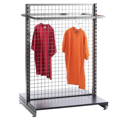 Grille avec cadre renforcé - Ligne Store gris métallisé pas de 50 mm-3