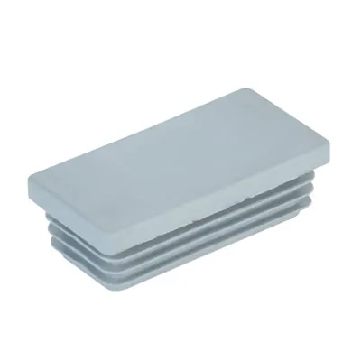 Manchon pour gondole - Plastique Gris Foncé 30x60 mm - Ligne Store gris métallisé pas de 25 mm