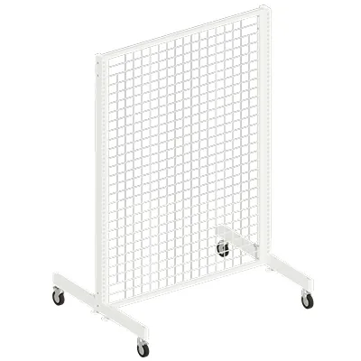 Grille avec cadre renforcé - Ligne Store blanc pas de 50 mm-1