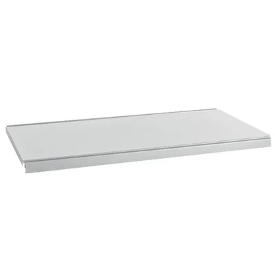 Tablette tôle monobloc - Ligne Store blanc pas de 25 mm