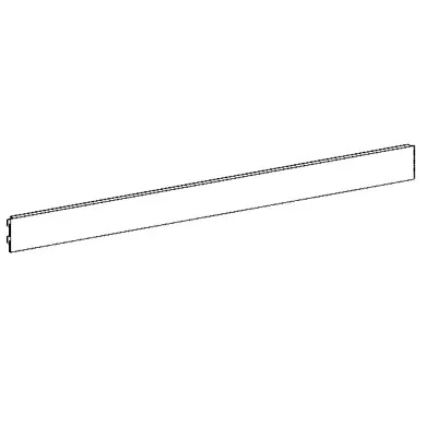 Fond tôle plein, pas de 25 mm - Ligne Store blanc pas de 25 mm