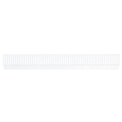 Profil arrière pour diviseurs - Ligne Store blanc pas de 25 mm