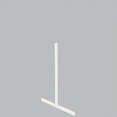 Piètement 2 faces double perforation, pas de 25 mm - Ligne Store blanc pas de 25 mm