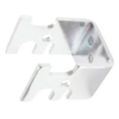 Support pour grille murale 4,9 x 3,9 cm métal chromé - Lot de 4 - Grilles murales