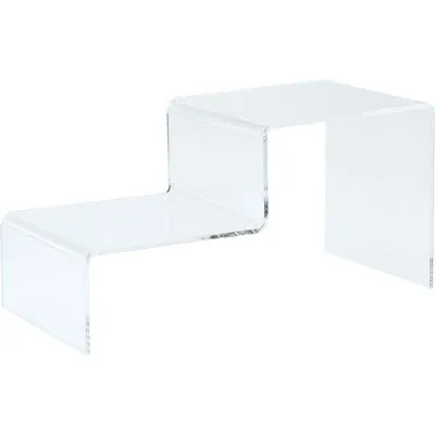 Présentoir escalier 2 marches - Supports Plexi