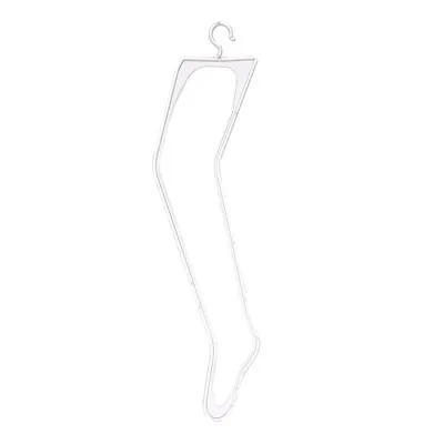 Cintre jambe mannequin femme plastique H 90 cm - Cintre lingerie, collants et bas - Transparent - Jambes et pieds