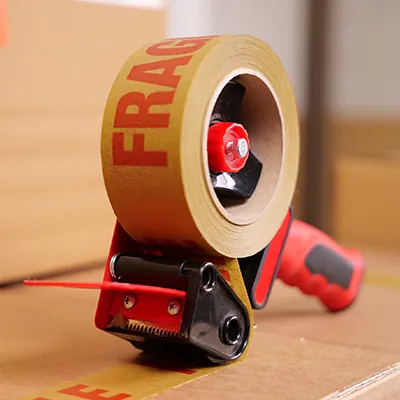 Dévidoir adhésif 50 mm de sécurité avec frein - Dévidoir scotch emballage - Plastique - Noir / Rouge - Rubans adhésifs et dévidoirs-2