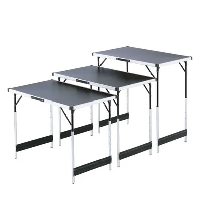 Lot de 3 tables pliantes multifonctions en aluminium pour marché - Tables de marché, étals de marché-3