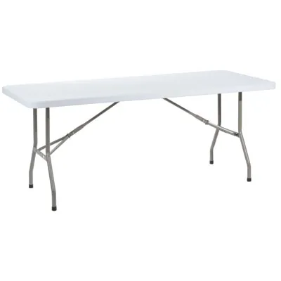 Table traiteur, Table pliante plastique HDPE blanc 183 x 76 x 74 cm - Tables pliantes, Tables traiteur