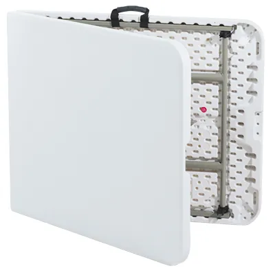 Table traiteur, Table pliante portable HDPE blanche 180 x 74 x 74 cm - Tables pliantes, Tables traiteur-2