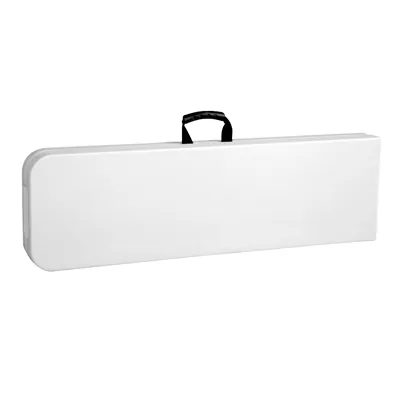 Banc pliable plastique blanc 3 personnes L 183 x 28 x 44 cm plateau HDPE - Banc pliant - Banc pliable - Tables pliantes, Tables traiteur-1
