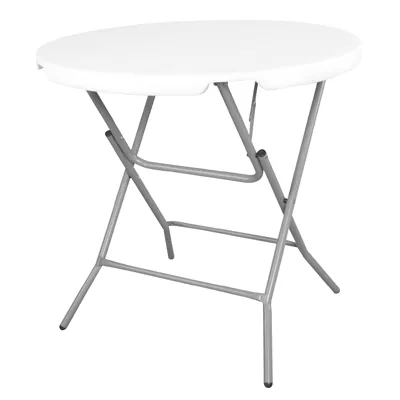 Table ronde pliante blanche HDPE ø 80 x H 75 cm  - Tables pliantes, Tables traiteur