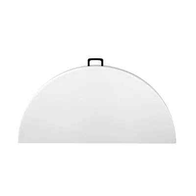 Table ronde pliante portable plastique HDPE blanc ø 122 x H 74 cm - Table pliable ronde - Table de réception ronde - Tables pliantes, Tables traiteur-1