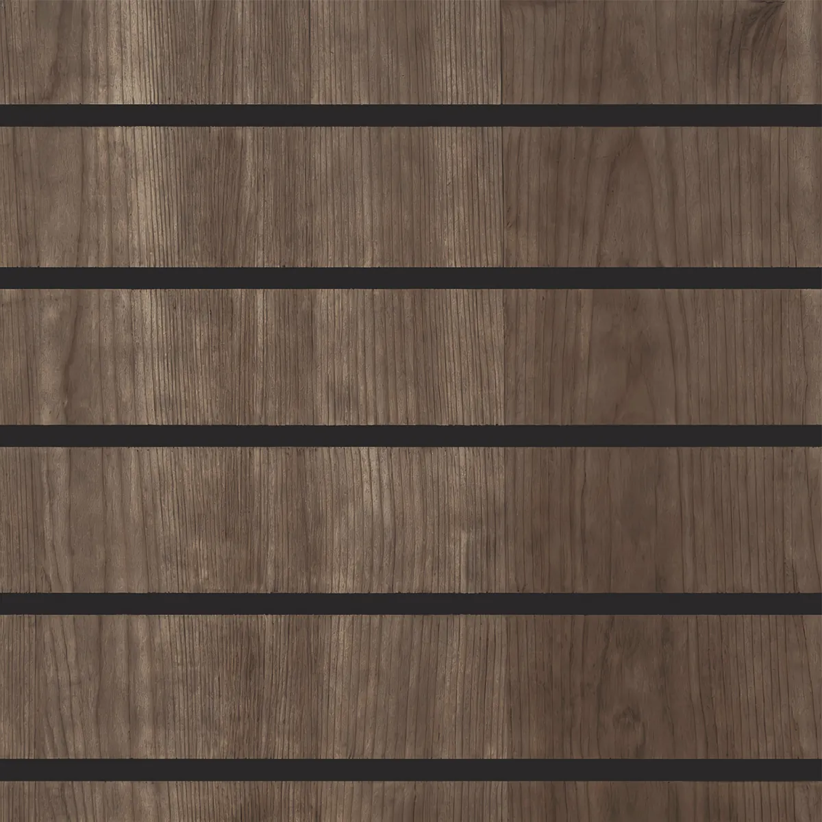 Panneau rainuré MDF chêne foncé 120 x 120 cm – Entraxe 15 cm – 7 rainures – Épaisseur 18 mm - Lot de 2 - Panneaux rainurés