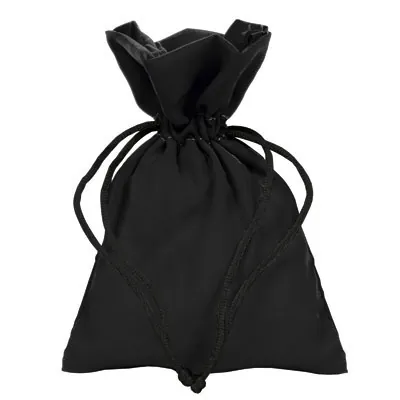 Pochette tissu noir 9 x 12 cm – Sachet bijoux avec cordon de serrage - Pochette à bijoux - Lot de 10 - Sachets velours, Pochettes simili cuir