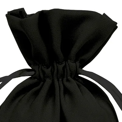 Pochette tissu noir 9 x 12 cm – Sachet bijoux avec cordon de serrage - Pochette à bijoux - Lot de 10 - Sachets velours, Pochettes simili cuir-1