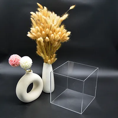 Cube de présentation transparent PMMA 20 x 20 x 20 cm - Cube plexi - Cube acrylique - Supports Plexi-1