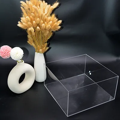 Bac de présentation transparent PMMA 30 x 30 x 15 cm - Bac plexi - Bac acrylique - Supports Plexi-1