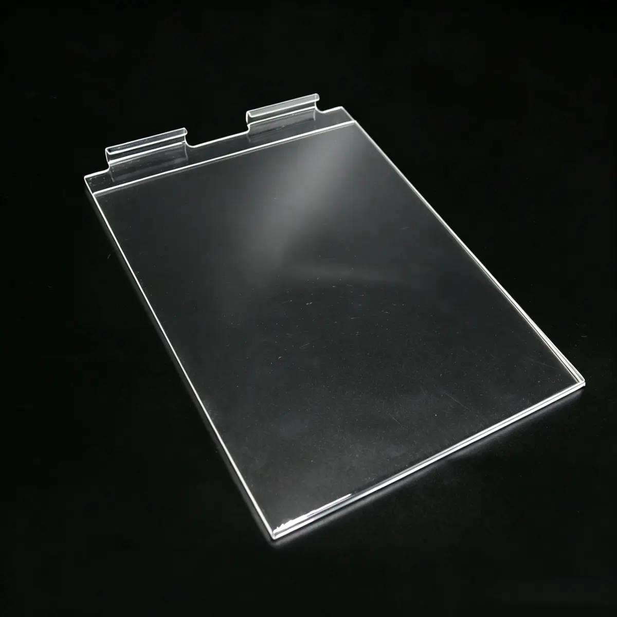 Porte-affiche A4 vertical plexi transparent 2mm – Support mural acrylique - Porte-visuels pour grilles