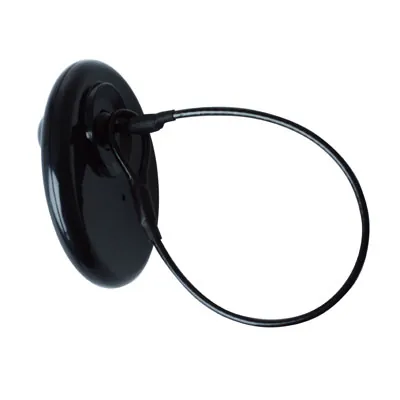 Cable boucle en inox,long.17cm, coloris noir, gainage pvc - Portiques, macarons antivol et accessoires-2