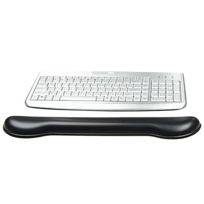 Repose poignets ergonomique pour clavier - Noir - L 46 x P 7 x H 2,6 cm - Ergonomie bureautique 