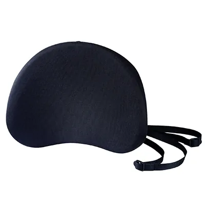 Coussin fauteuil de bureau noir 38 x 30,5 x 9 cm - Ergonomie bureautique 