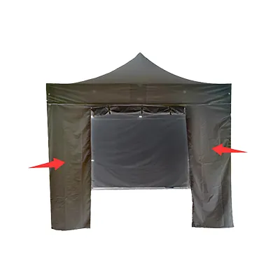 Lot complet murs pour tente pliante 300x300 cm - noir - 300 g/m² - Tentes pliantes, Barnums pliants