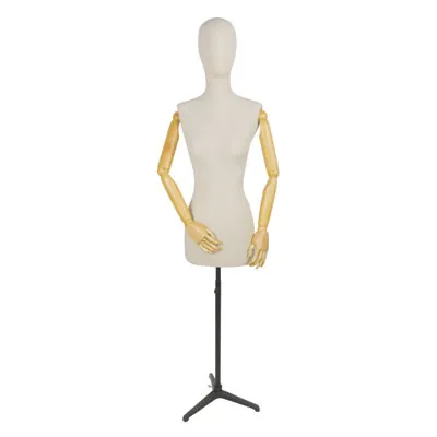 Buste couture femme H 98 cm Écru - Mannequin couture femme - Bustes couture, torses couture-1