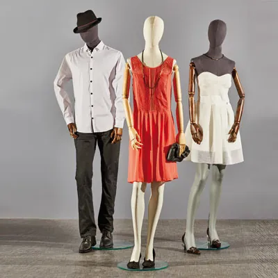 Bras femme articulés en bois pour mannequin et buste - Naturel - Bustes couture, torses couture-2