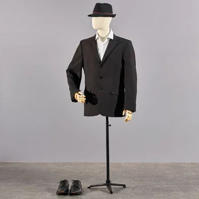 Piètement buste pied tripode Noir H 65,5/135,5 cm - Bustes couture, torses couture-1