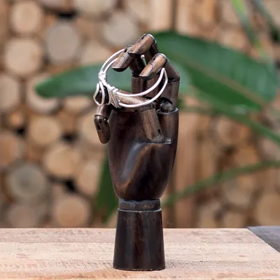 Main femme articulée - Présentoirs mains bijoux-2