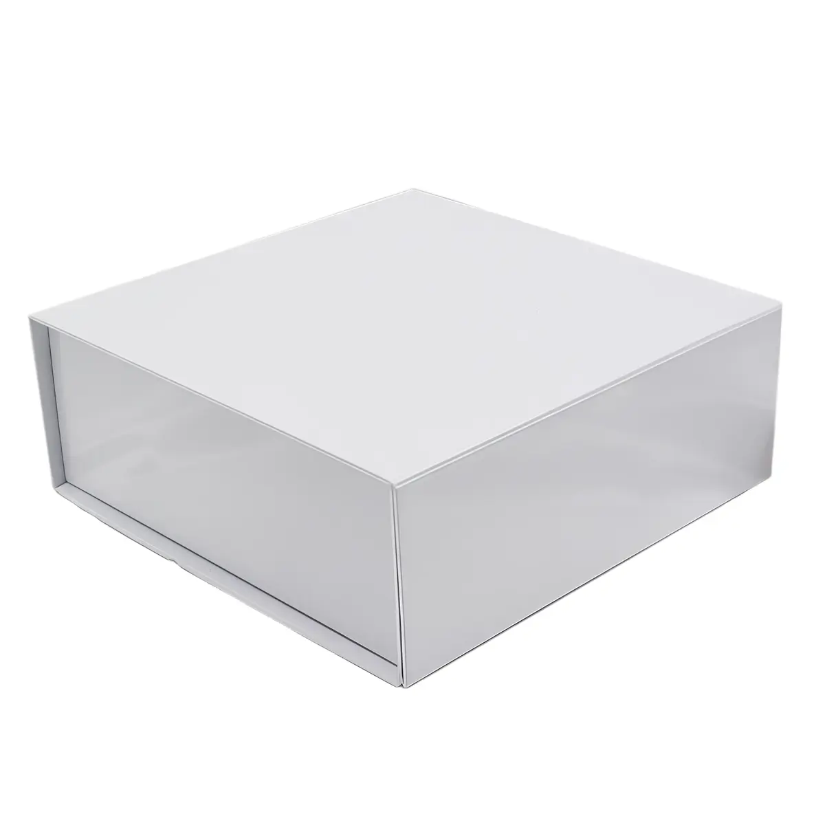 Boîtes aimantées - blanc brillant - 16 x 16 x H 6 cm - par 5 - Boites aimantées