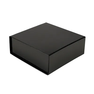 Boîtes cadeaux aimantées - noir brillant - 16 x 16 x 6 cm – Paquet de 5 - Boites aimantées-6