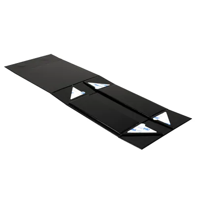 Boîtes cadeaux aimantées - noir brillant - 16 x 16 x 6 cm – Paquet de 5 - Boites aimantées-2