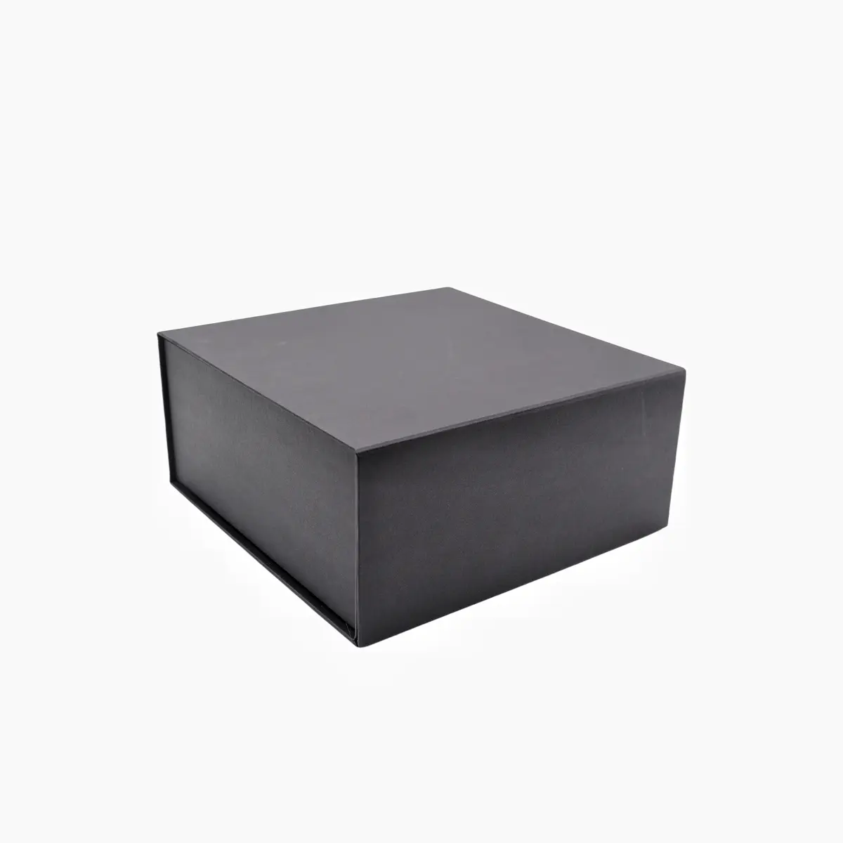 Boîte cadeau carton noire 22 x 22 x 10 cm - Lot de 5 - Boites cadeaux carton pliables
