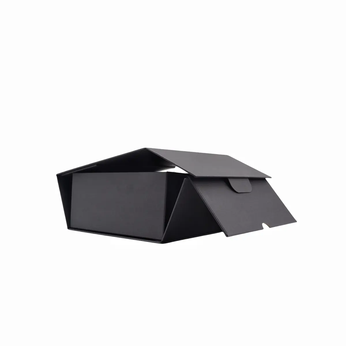 Boîte cadeau carton noire 22 x 22 x 10 cm - Lot de 5 - Boites cadeaux carton pliables-4