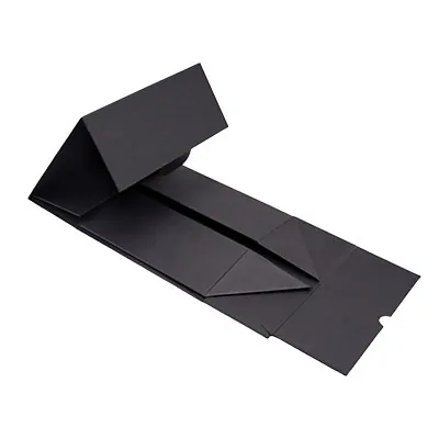 Boîte cadeau carton noire 22 x 22 x 10 cm - Lot de 5 - Boites cadeaux carton pliables-6