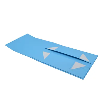 Boîte cadeau pliable bleu ciel 33x25,5x14cm – Paquet de 5 - Boites cadeaux carton pliables-1