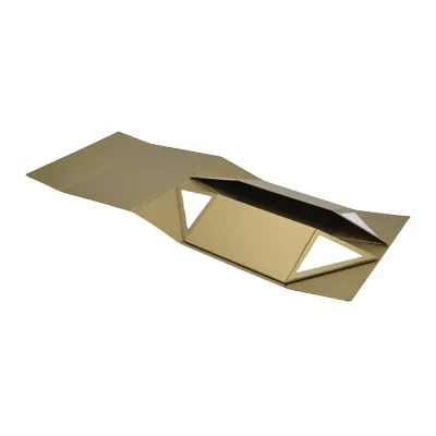 Boîte cadeau pliable or 29x22x12cm – Paquet de 5 - Boites cadeaux carton pliables-1