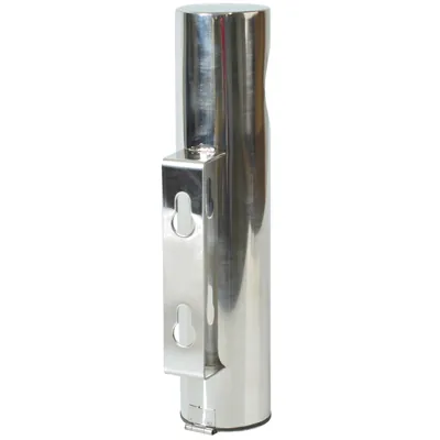 Cendrier mural - Chromé - L 6,2 x P 6,2 x H 28,5 cm - Cendriers professionnels-1