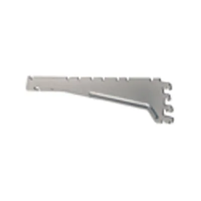 Console inclinable pour tablettes tôle L 37 cm pas de 25 mm Gris - Ligne Store gris métallisé pas de 25 mm