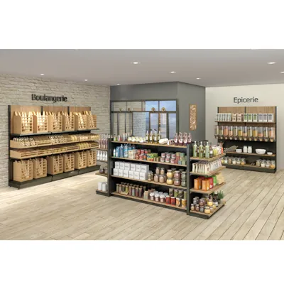 Profils U pour fond ép. 19 mm - Ligne Store gris métallisé pas de 25 mm-1