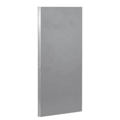 Fond tôle plein d'angle extérieur - Ligne Store gris métallisé pas de 25 mm